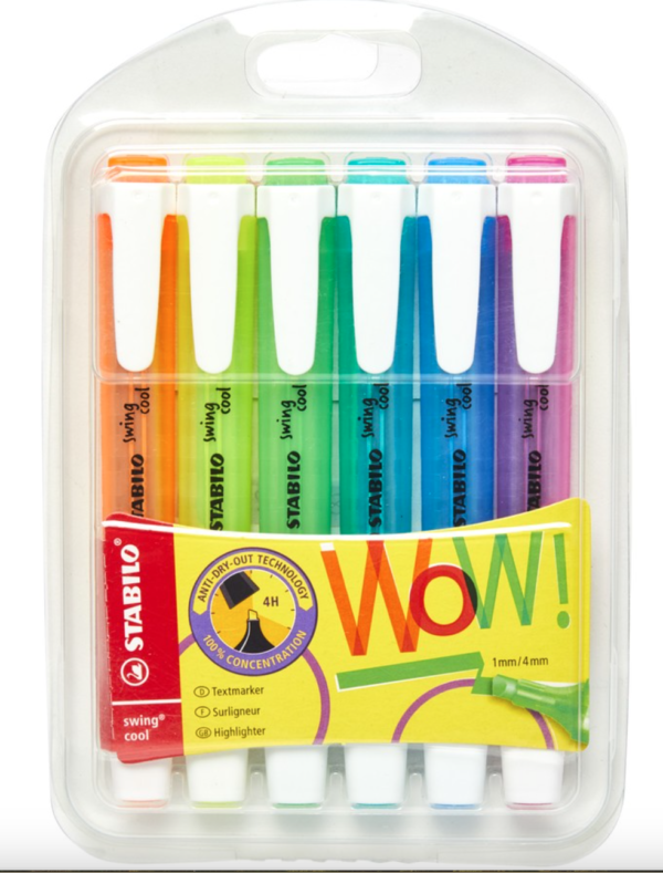 STABILO RESALTADOR SWING 6PC